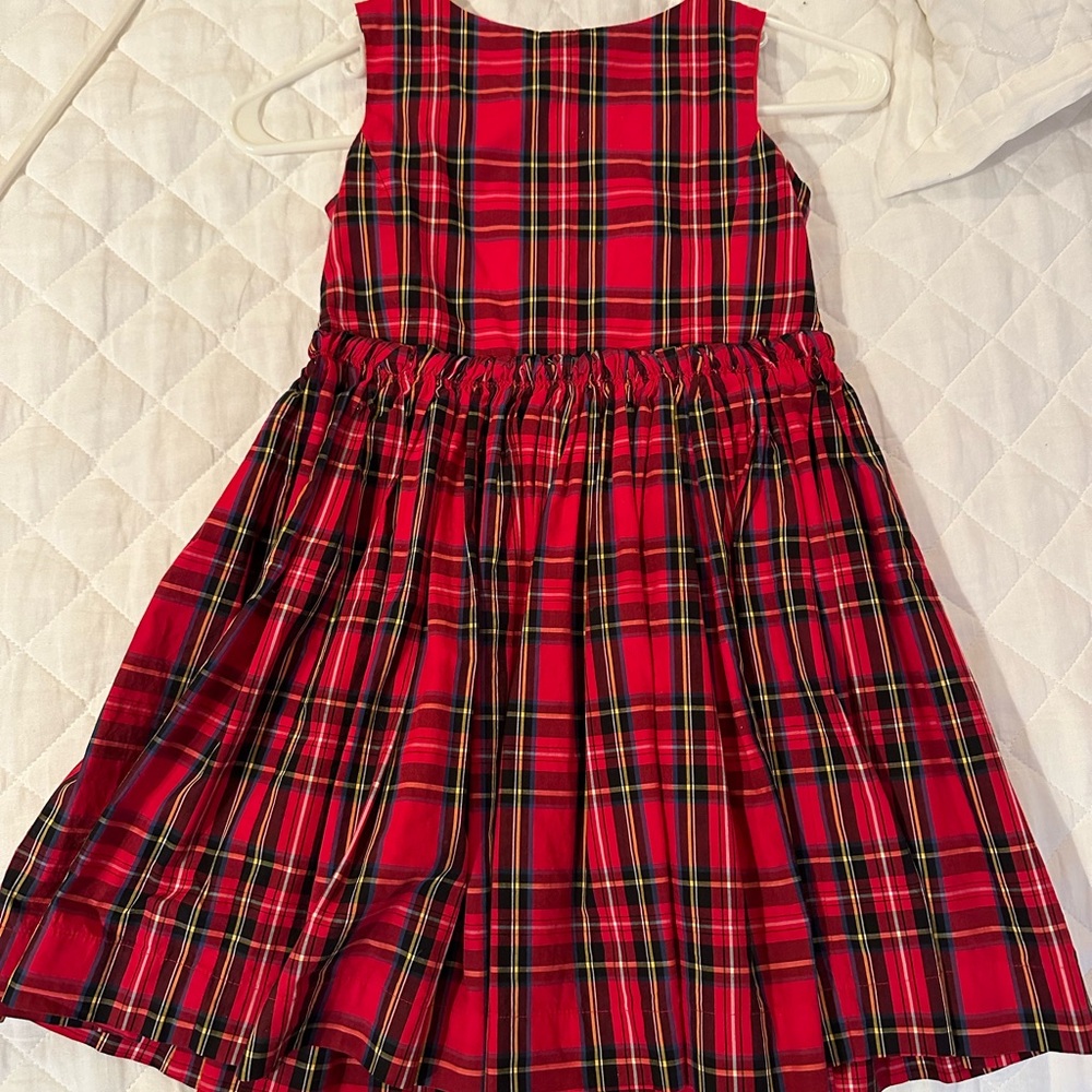 Excellent condition! Girls plaid J. Crew holiday dress. Worn once